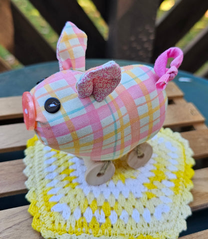 Plaid PIggy Spoolie