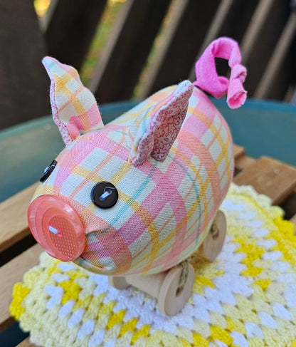 Plaid PIggy Spoolie