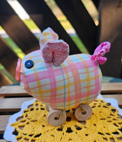Plaid PIggy Spoolie