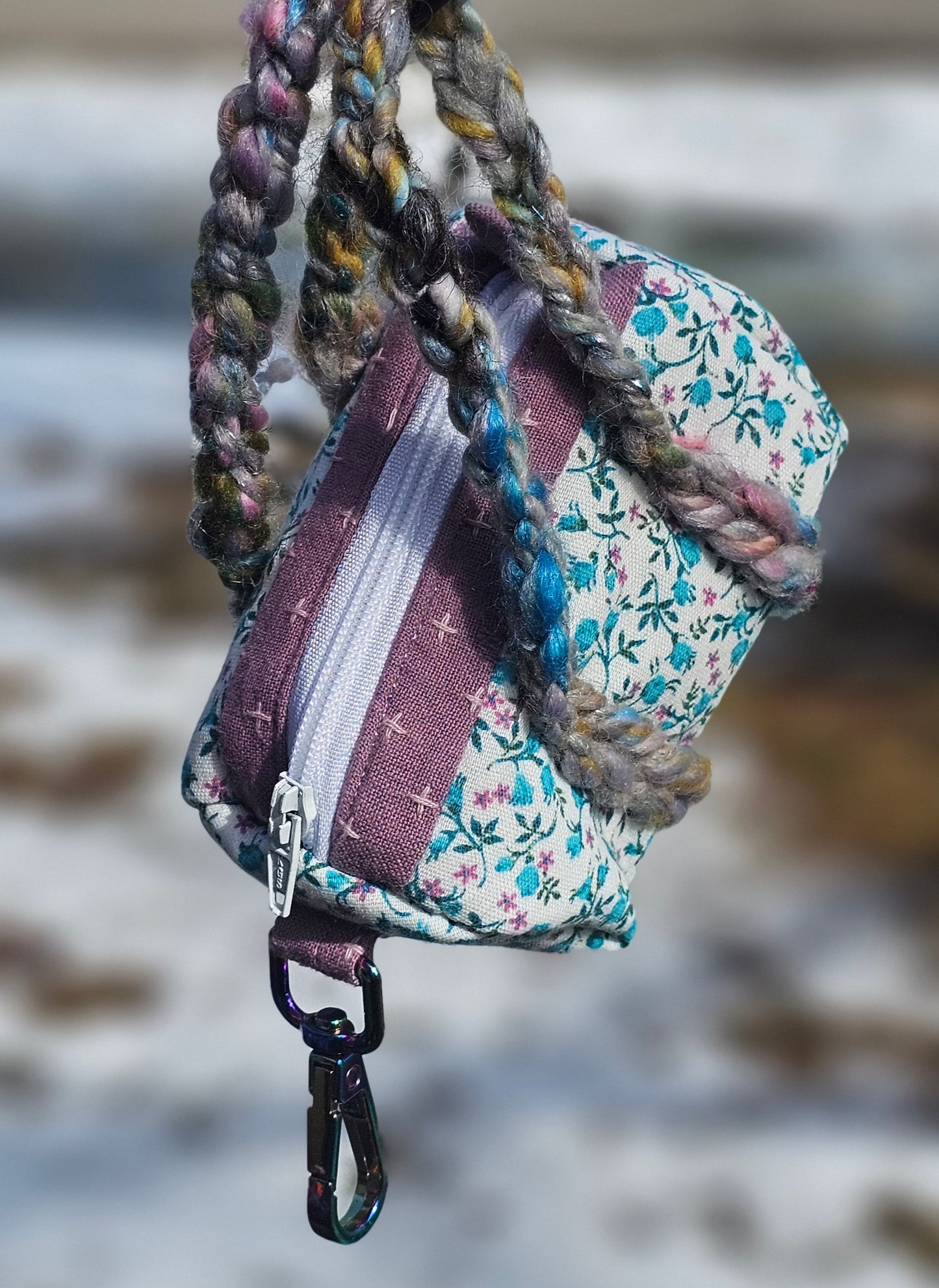 Floral Mini Duffel Bag Coin Purse