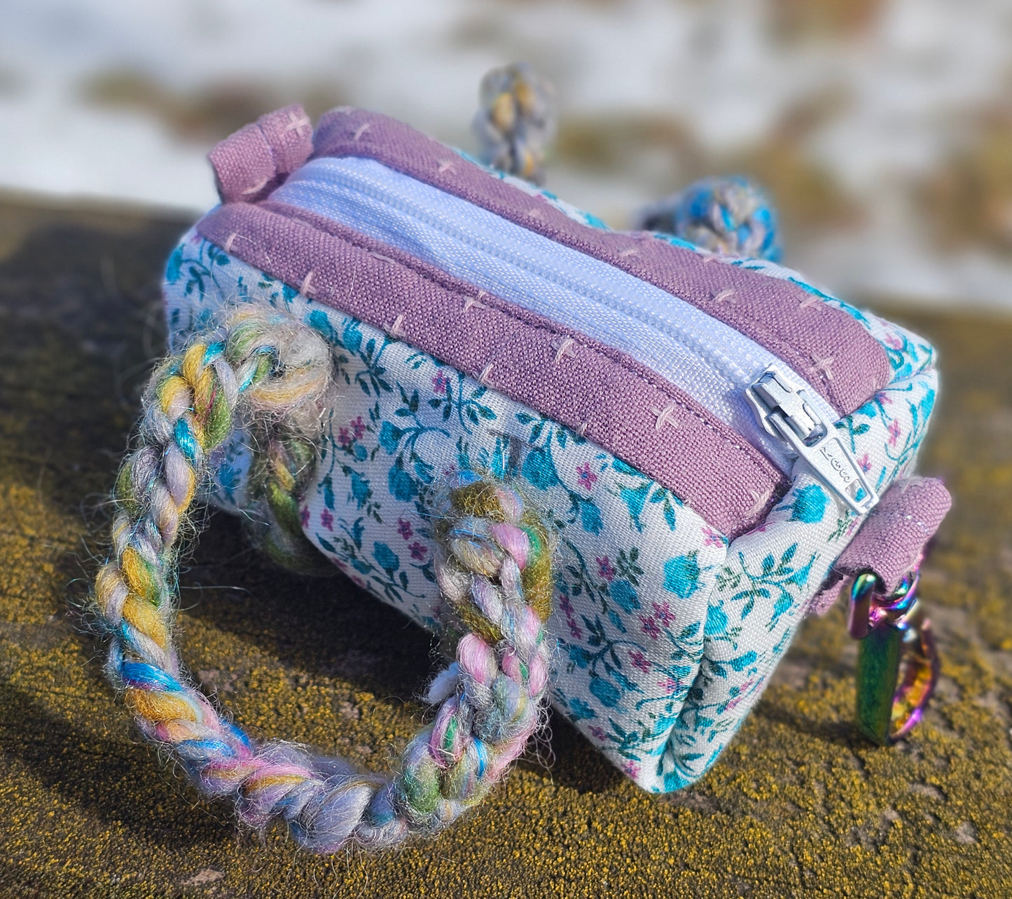 Floral Mini Duffel Bag Coin Purse