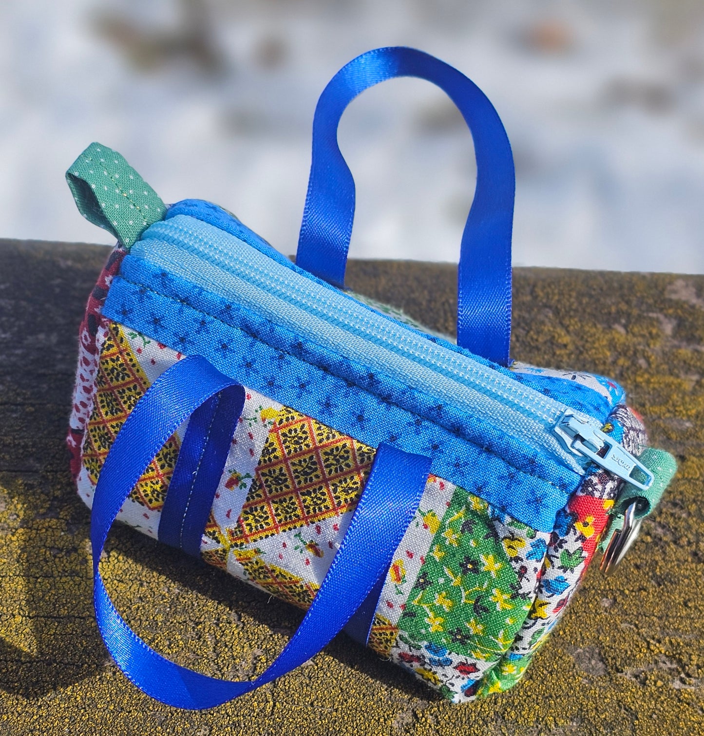 Patchwork Mini Duffel Bag Coin Purse