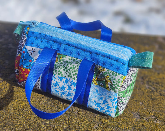 Patchwork Mini Duffel Bag Coin Purse