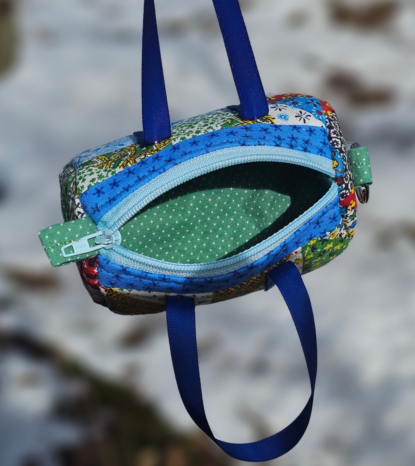 Patchwork Mini Duffel Bag Coin Purse