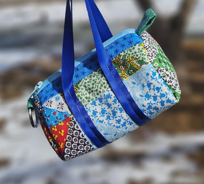 Patchwork Mini Duffel Bag Coin Purse